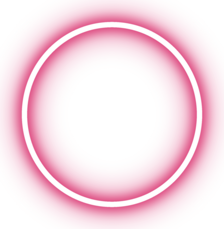 Pink Neon Circle Icon